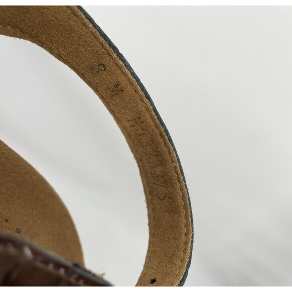 SAS Allegro Cognac Brown Strappy Croc Sandals Shoes Size 8M SUPER Nice! - Picture 6 of 6